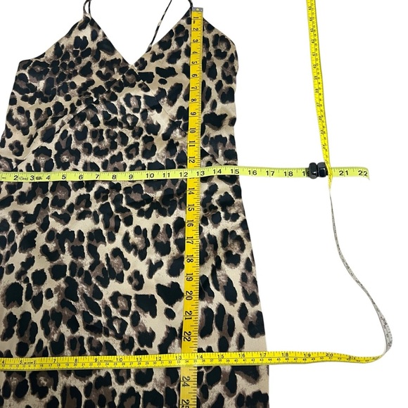 Forever 21 Super Sexy Leopard Maxi Slip‎ Strappy Date Night Dress Size Small - Picture 9 of 15